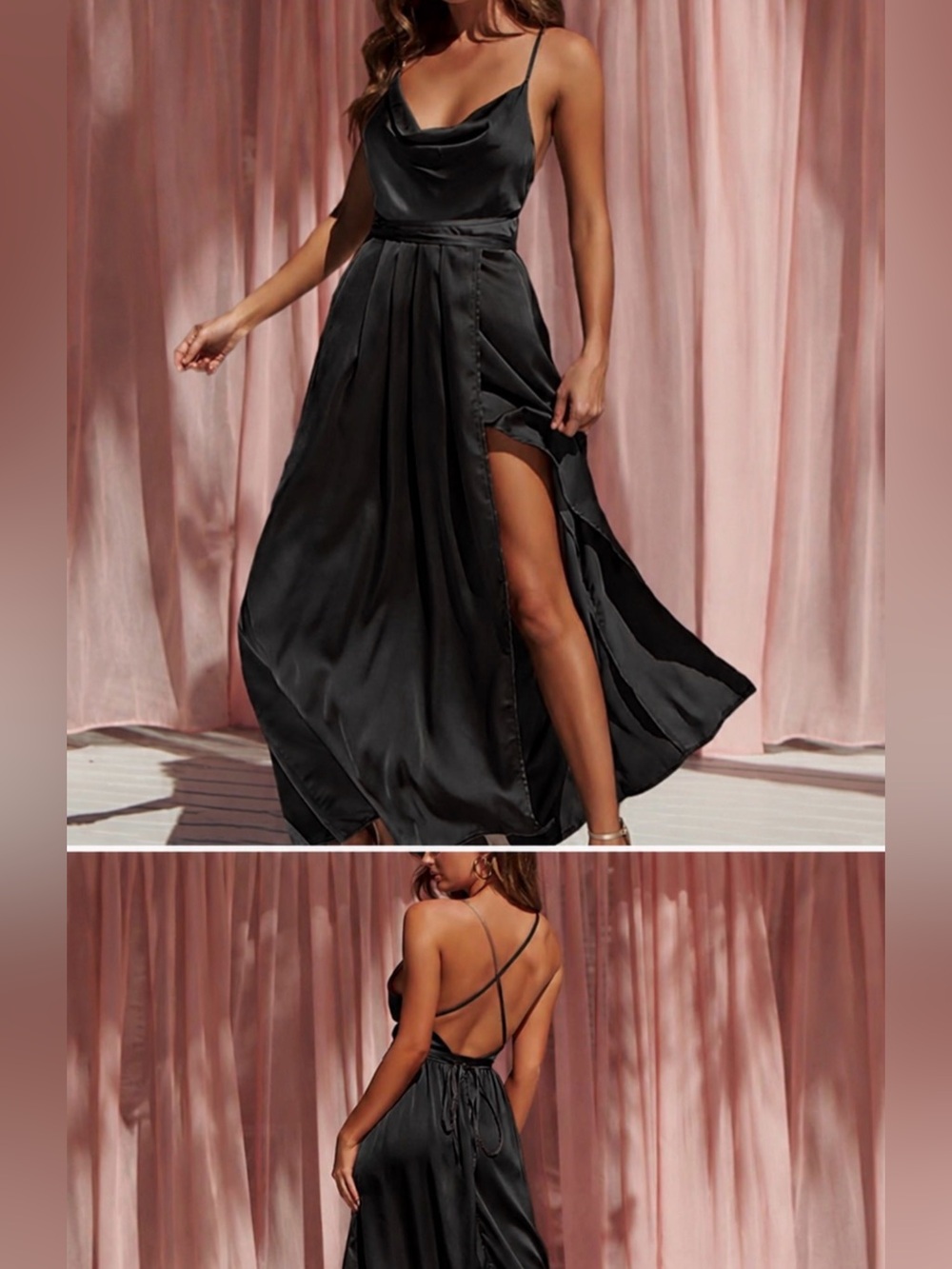 Black Silk Dress